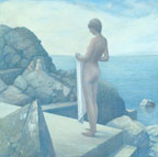 George Gabin, painting "Rocks in the sea III