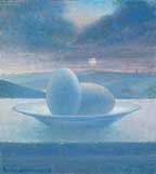 George Gabin, painting "Still life, Eggs"