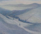 Painting by George Gabin, "The Farm at Casole"oasle