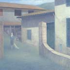 Painting by George Gabin, "The Farm at Casole"oasle